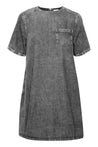 Malo Short Dress - Grey Wash