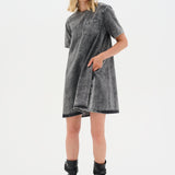 Malo Short Dress - Grey Wash