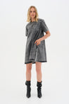 Malo Short Dress - Grey Wash