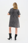 Malo Short Dress - Grey Wash