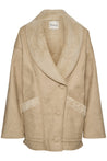 Jasmin Fur Jacket- Feather Beige