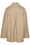 Jasmin Fur Jacket- Feather Beige