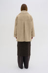 Jasmin Fur Jacket- Feather Beige