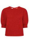 Coralie Bow Knit - Red