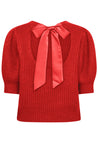 Coralie Bow Knit - Red