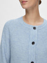 Lulu Knit Short Cardigan- Cashmere Blue