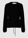 Sia Knit Belt Cardigan- Black