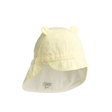 GORM REVERSIBLE SEERSUCKER SUN HAT WITH EARS- LEMONADE