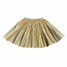 The Metallic Gold Elastic Skirt