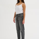 Mommy 28” Jeans - Dark Grey