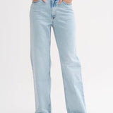 Louis High Wide Jeans - Light Blue Retro