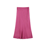 Orient Satin Skirt - Rose