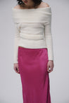 Orient Satin Skirt - Rose