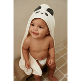 ALBERT HOODED BABY TOWEL PANDA CREME DE LA CREME