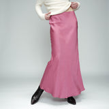 Orient Satin Skirt - Rose