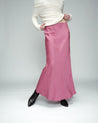 Orient Satin Skirt - Rose