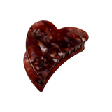 Grande Heart Claw Clip- Mocca