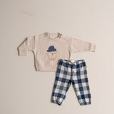 Relaxed Pants - Blue Check