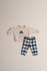 Relaxed Pants - Blue Check