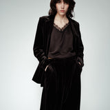 Olive Velvet Trousers - Black