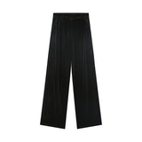 Olive Velvet Trousers - Black