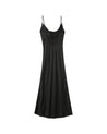 Orphee Satin Dress - Black