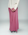 Orient Satin Skirt - Rose