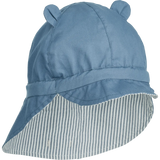 GORM REVERSIBLE SEERSUCKER SUN HAT WITH EARS - BLUE