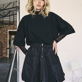 Trice Balloon Skirt- Black