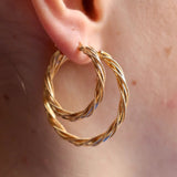 Alena Medium Hoops - Gold