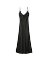 Orphee Satin Dress - Black