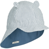 GORM REVERSIBLE SEERSUCKER SUN HAT WITH EARS - BLUE