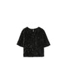 Orta Sequin Top - Black