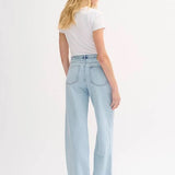 Louis High Wide Jeans - Light Blue Retro