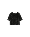 Orta Sequin Top - Black