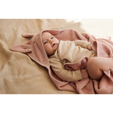 Albert Hooded Towel - Rabbit Rose