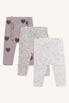 Liva Leggings 3 Pack - Purple Dove