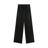 Olive Velvet Trousers - Black