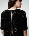 Orta Sequin Top - Black