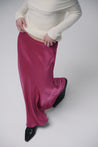 Orient Satin Skirt - Rose