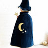 Blue Wizard Cloak Costume Set+Hat+Wand