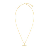 Chunky T-bar Necklace- Gold