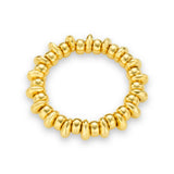 Polished Metal Nugget Stretch Bracelet