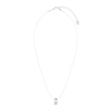 Drop Chain Necklace- Silver