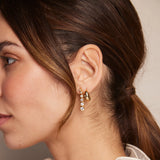 Tapered Dome Earrings - Gold