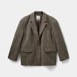 Chantally Blazer - Brown Check