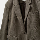 Chantally Blazer - Brown Check