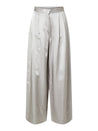 Selene Wide Satin Pants - Dove