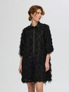 Myline Short Fluffy Shirt Dress