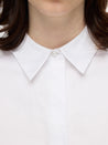 Pearl Detail Cropped Shirt